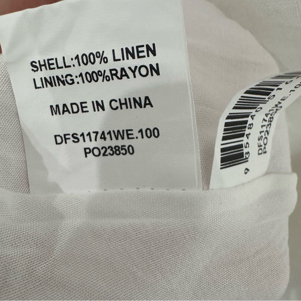 DISSH The Rose Linen Open back maxi dress in white - Picture 7 of 9